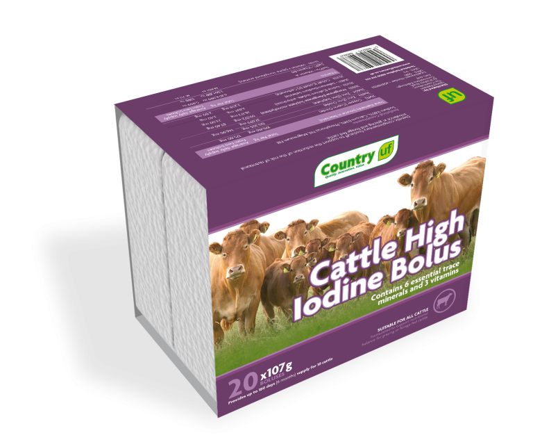 Country High Iodine Cattle Bolus Js Hubbuck Ltd